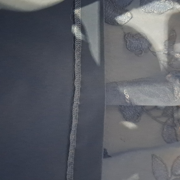 Alex Evenings Plus Size 3/4 Sleeve Embroidered Twinset - Picture 13 of 14